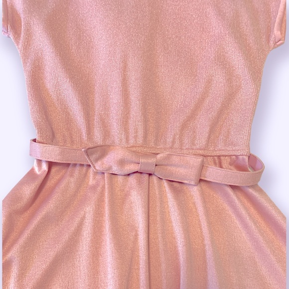 🎀VTG Rose Pink Bow Dress🎀 - Picture 3 of 5